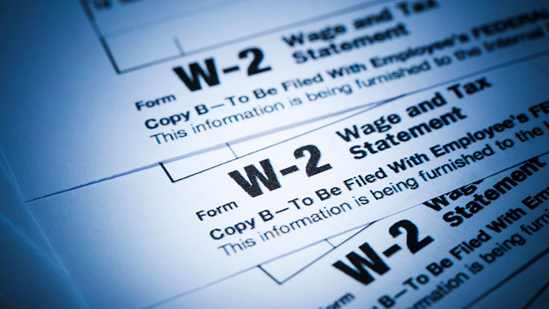 Several W2 forms