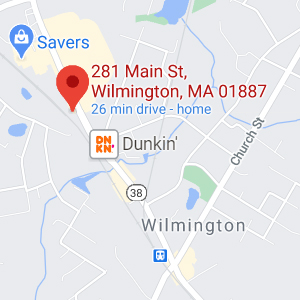 Salem Five Bank 281  Main Street Wilmington MA Map