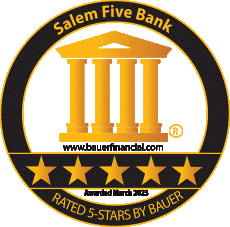 Salem Five Bank rated 5 Stars by Bauer Award Logo